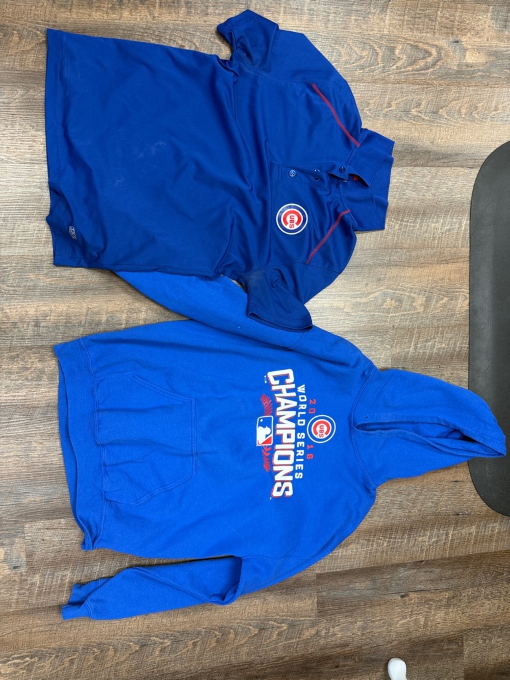 Chicago Cubs Royal Blue Polo and Hoodie Set - World Series Champions